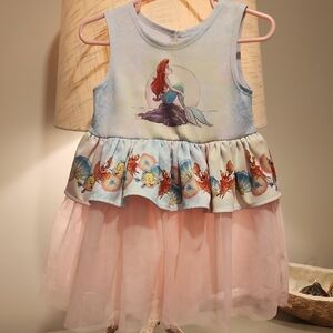 Disney Princess Dress with Ariel Print